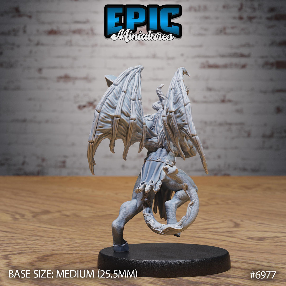 Cambion Classic Option #6977 back DND miniature Infernal Heritage 16k resin