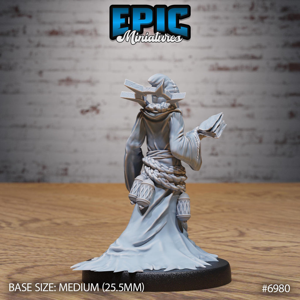 Red Cultist Option #6980 back DND miniature Infernal Heritage 16k resin