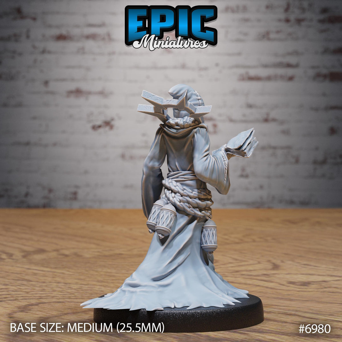 Red Cultist Option #6980 back DND miniature Infernal Heritage 16k resin