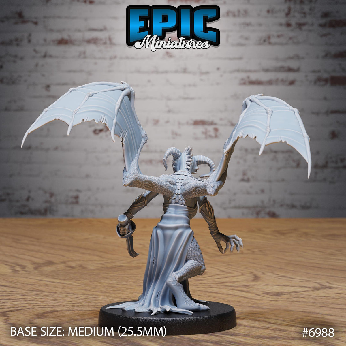 Female Night Stalker Option #6988 back DND miniature Infernal Heritage 16k resin