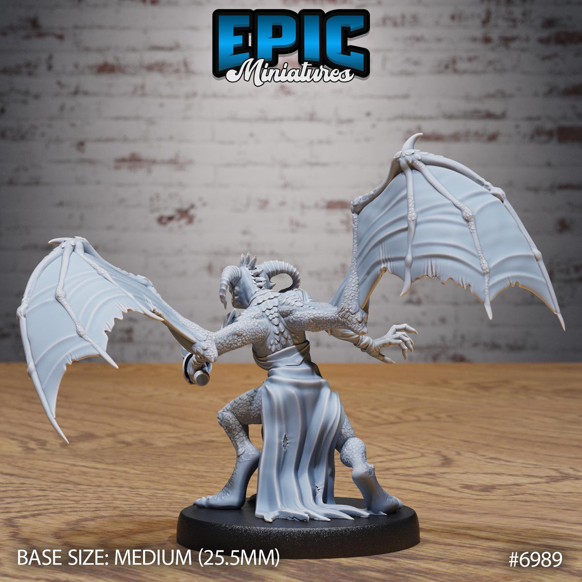 Female Night Stalker Option #6989 back DND miniature Infernal Heritage 16k resin