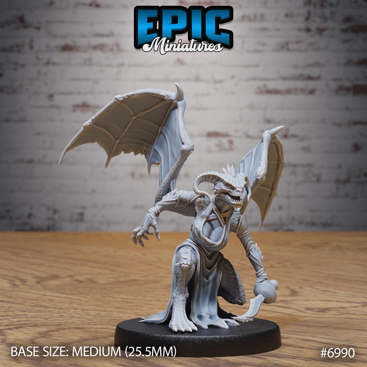 Female Night Stalker Option #6990 front DND miniature Infernal Heritage 16k resin