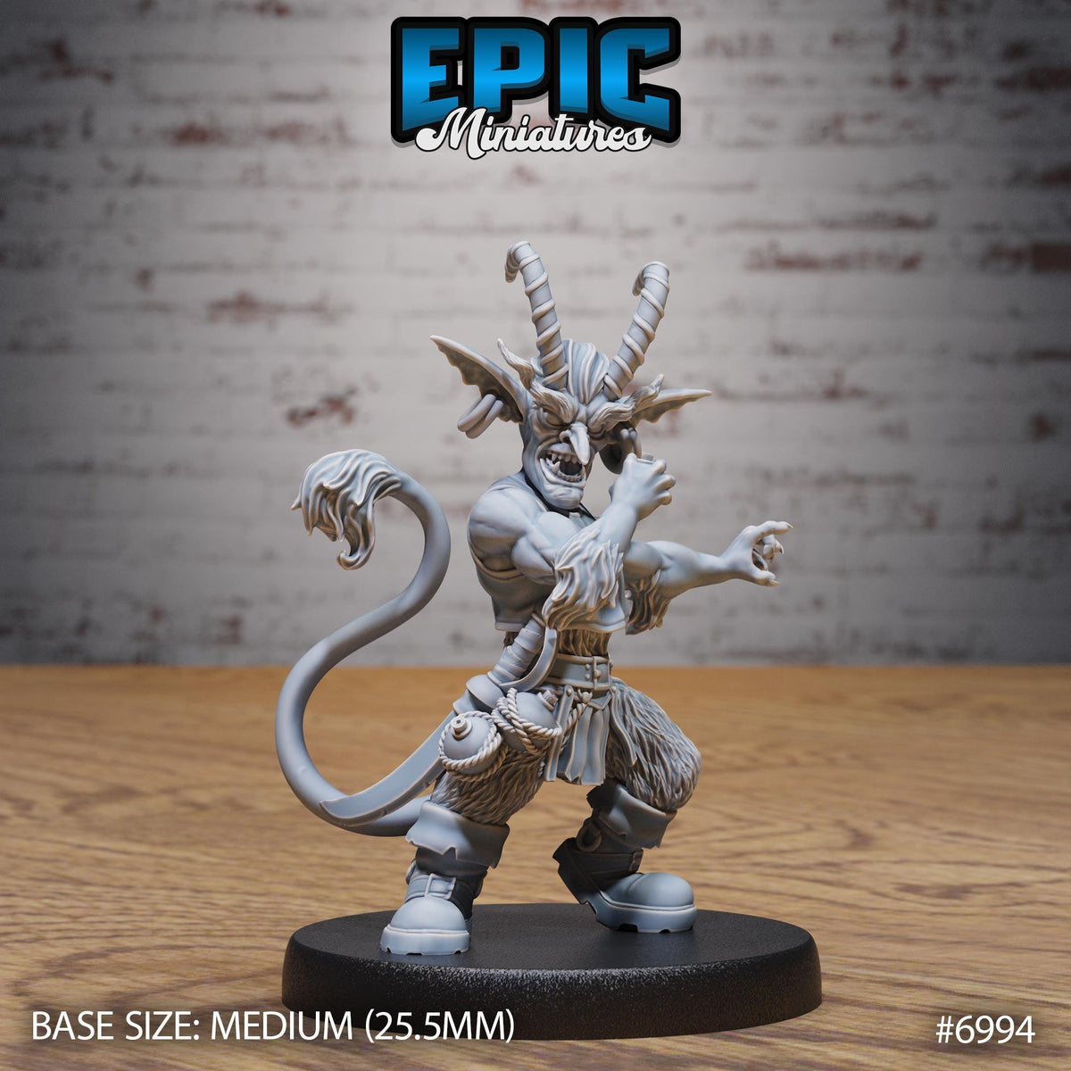 Tiefling Goblin Option #6994 front DND miniature Infernal Heritage 16k resin
