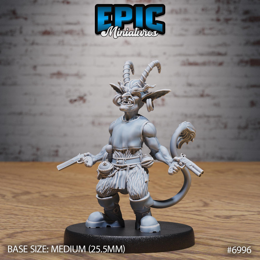 Tiefling Goblin Option #6996 front DND miniature Infernal Heritage 16k resin