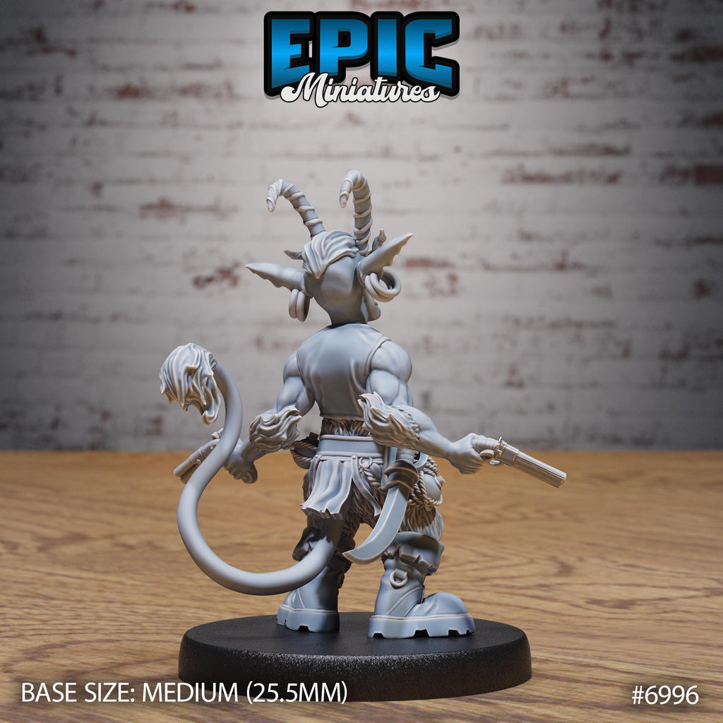 Tiefling Goblin Option #6996 back DND miniature Infernal Heritage 16k resin