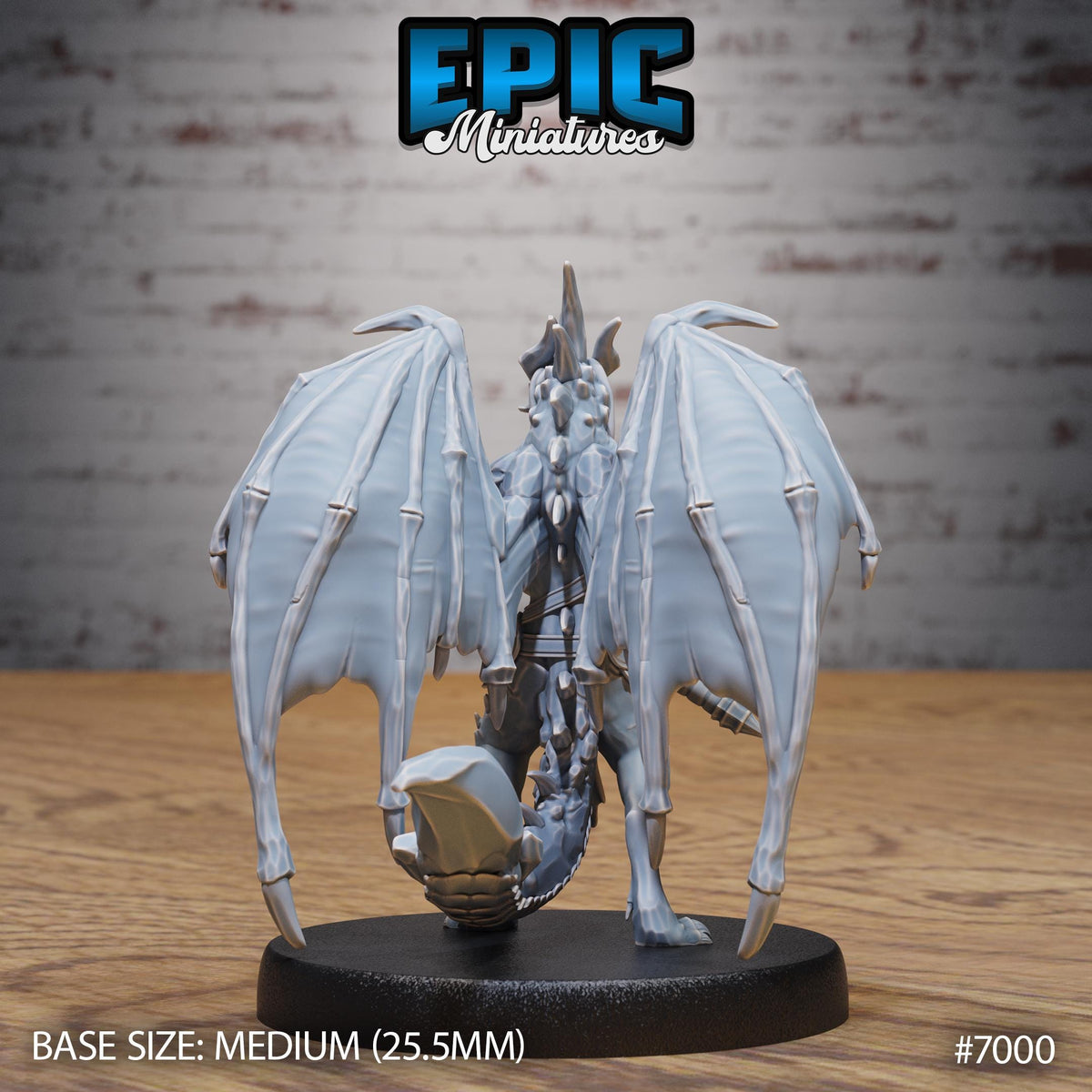 Draconic Demon Amethyst Option #7000 back DND miniature Infernal Heritage 16k resin