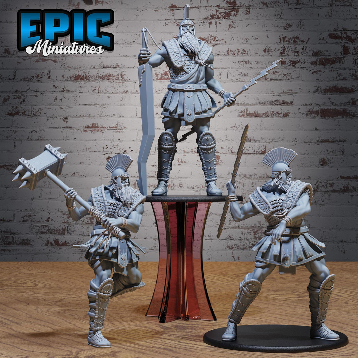 Storm Giant Lord Set of 3 DND miniatures group photo Giants & Dwarfs