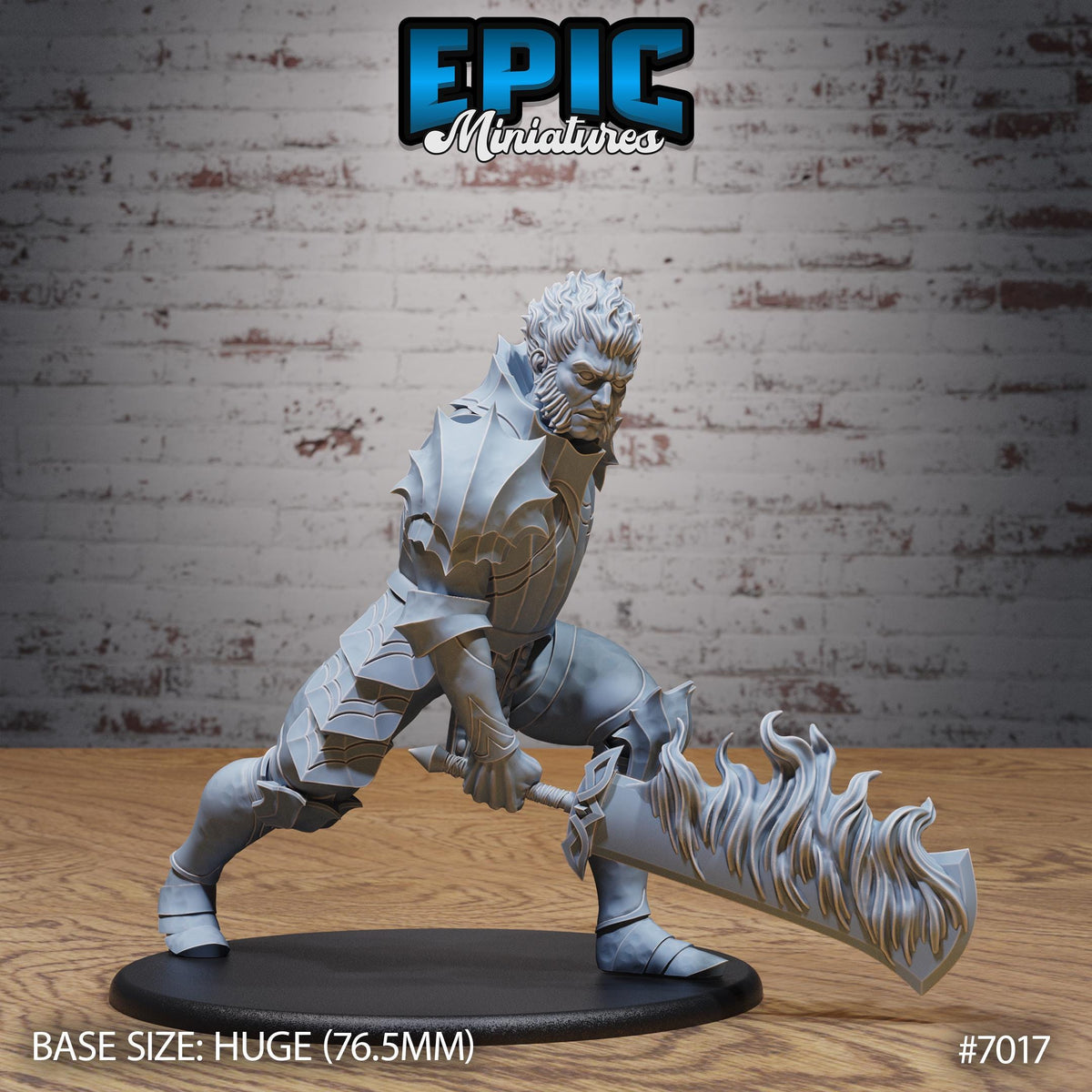 Fire Giant Warrior Option #7017 front DND miniature Giants & Dwarfs 16k resin
