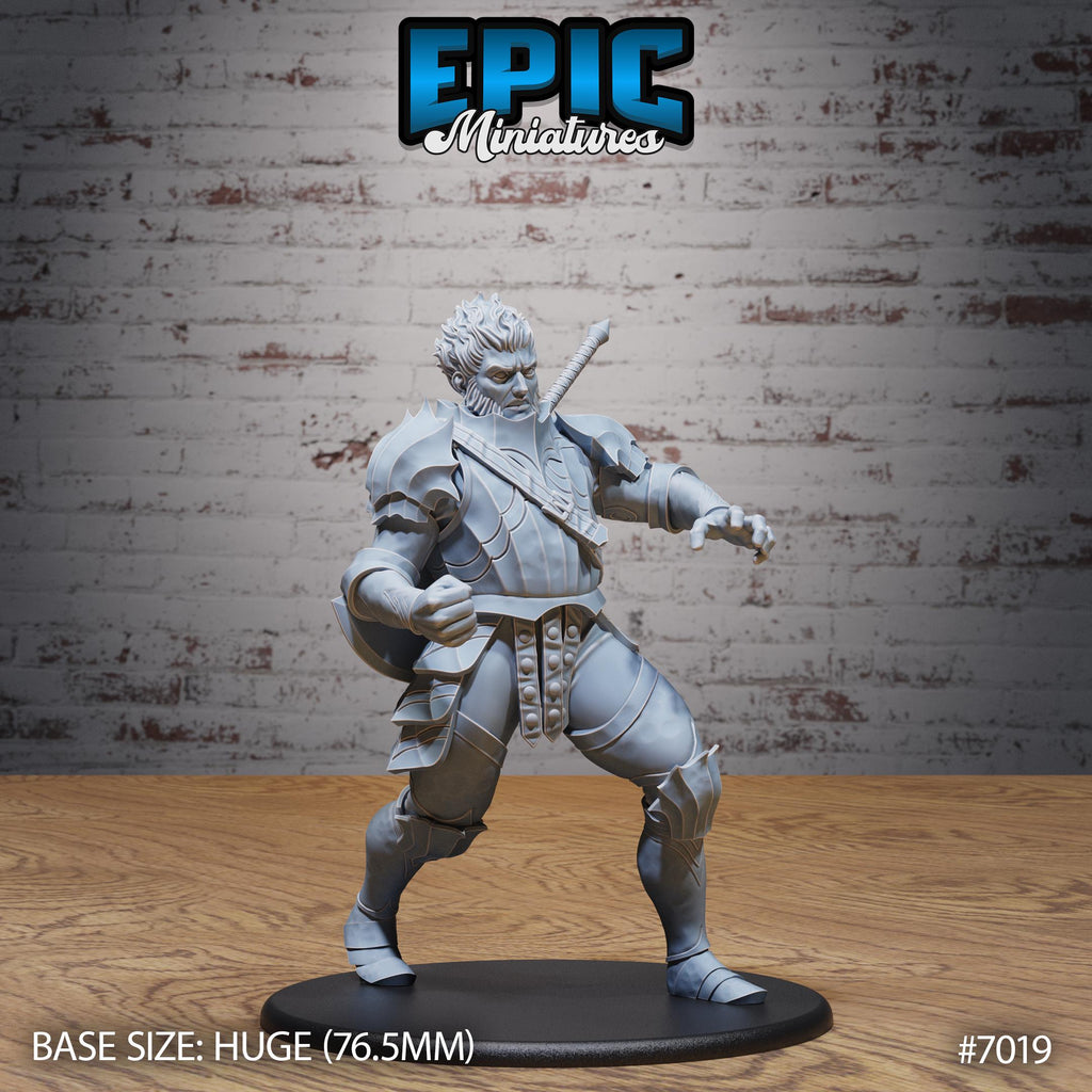 Fire Giant Warrior Option #7019 front DND miniature Giants & Dwarfs 16k resin