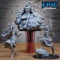Cloud Giant Smiling One Set of 3 DND miniatures group photo Giants & Dwarfs