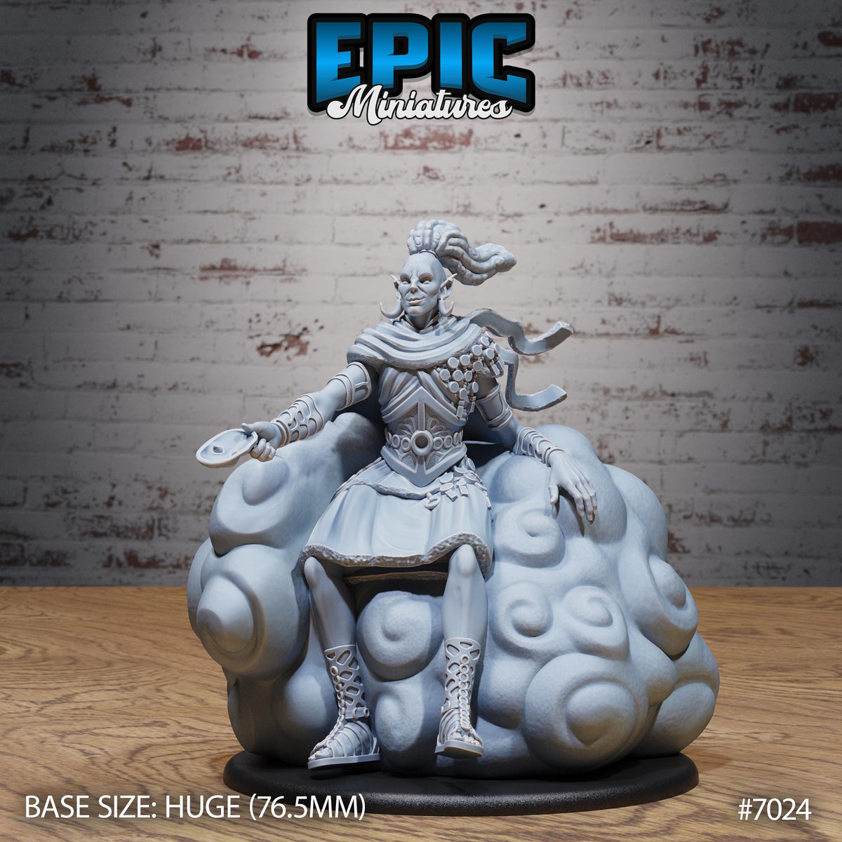 Cloud Giant Smiling One Option #7024 front DND miniature Giants & Dwarfs 16k resin