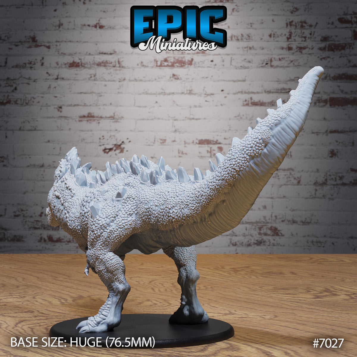 Crystal Rex Option #7027 back DND miniature Giants & Dwarfs 16k resin