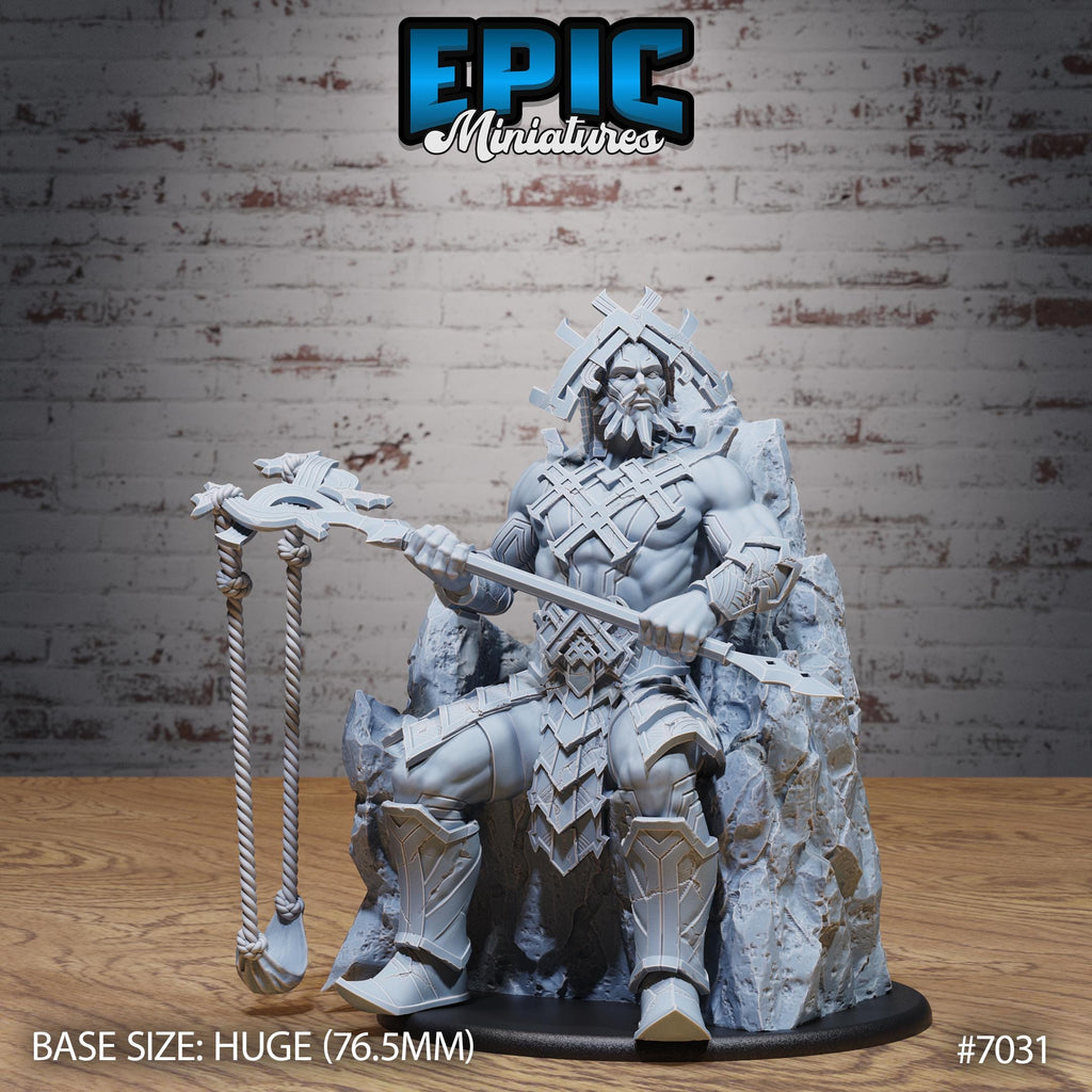 Stone Giant Option #7031 front DND miniature Giants & Dwarfs 16k resin