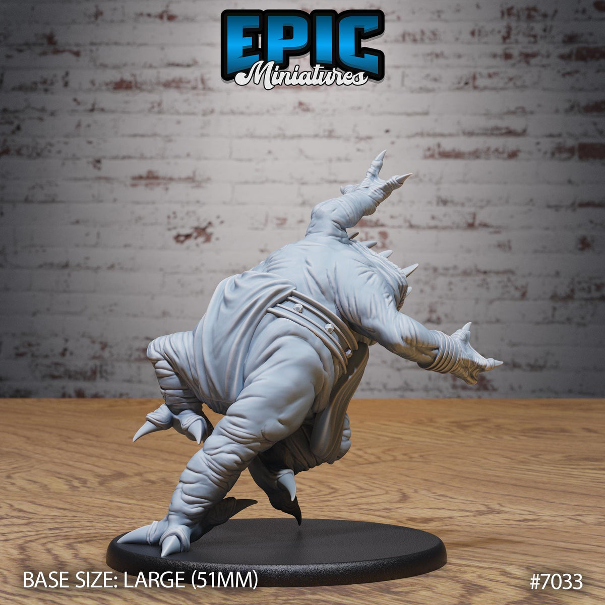Gem Eater Option #7033 back DND miniature Giants & Dwarfs 16k resin
