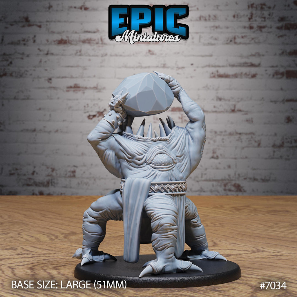 Gem Eater Option #7034 front DND miniature Giants & Dwarfs 16k resin