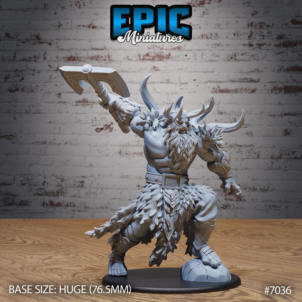 Frost Giant Option #7036 front DND miniature Giants & Dwarfs 16k resin