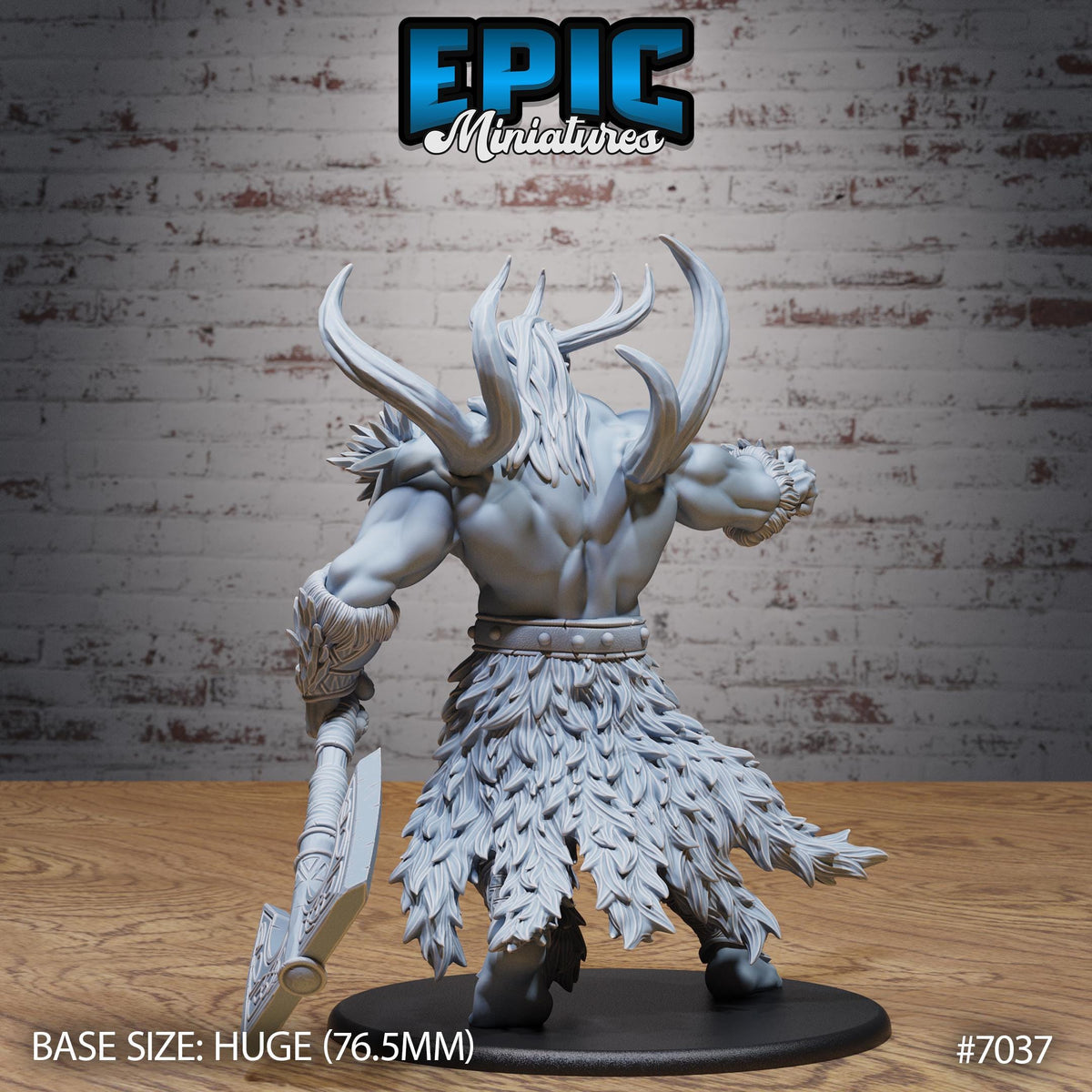 Frost Giant Option #7037 back DND miniature Giants & Dwarfs 16k resin