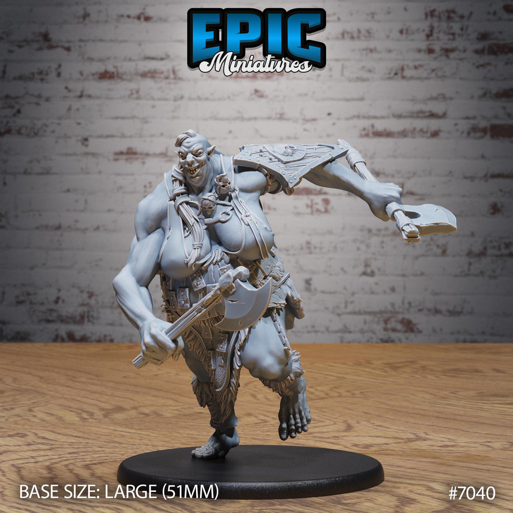 Hill Giantess Option #7040 front DND miniature Giants & Dwarfs 16k resin