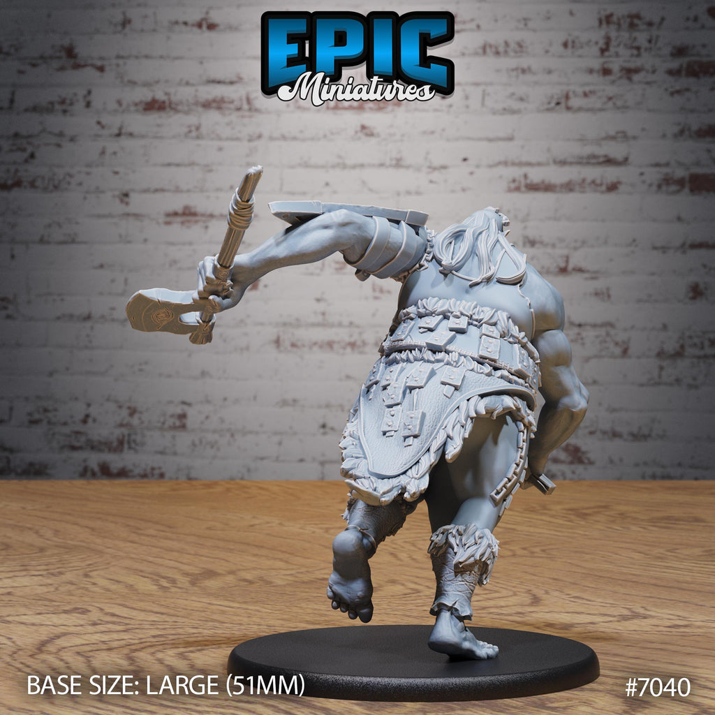 Hill Giantess Option #7040 back DND miniature Giants & Dwarfs 16k resin