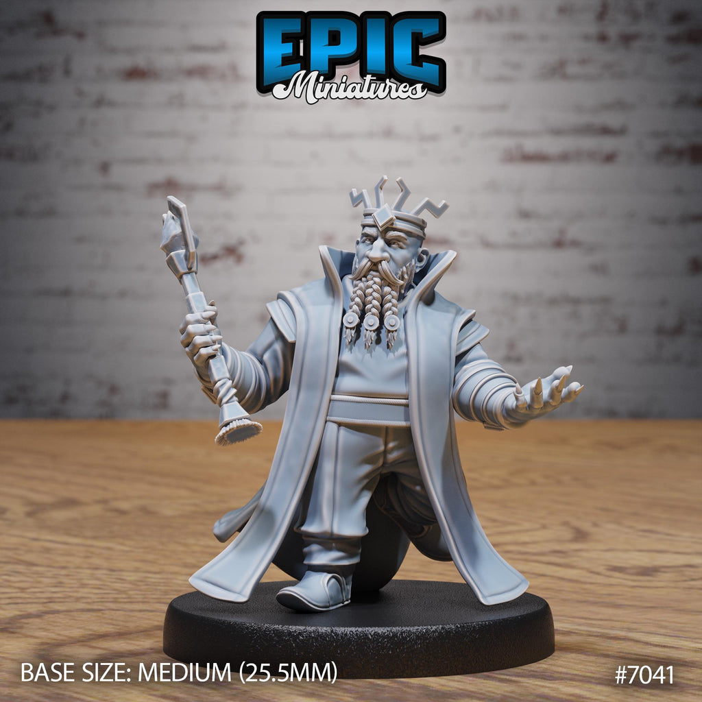 Dwarf Tribe Option #7041 front DND miniature Giants & Dwarfs 16k resin