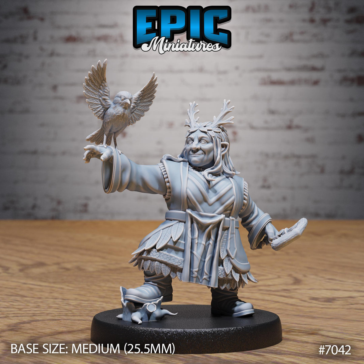 Dwarf Tribe Option #7042 front DND miniature Giants & Dwarfs 16k resin