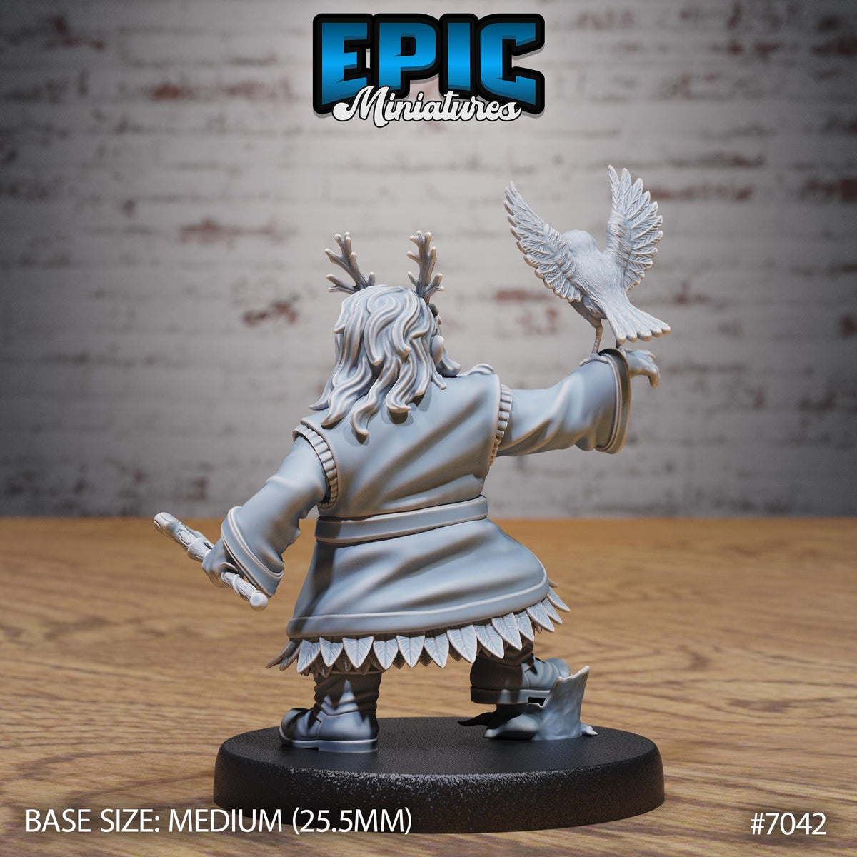 Dwarf Tribe Option #7042 back DND miniature Giants & Dwarfs 16k resin