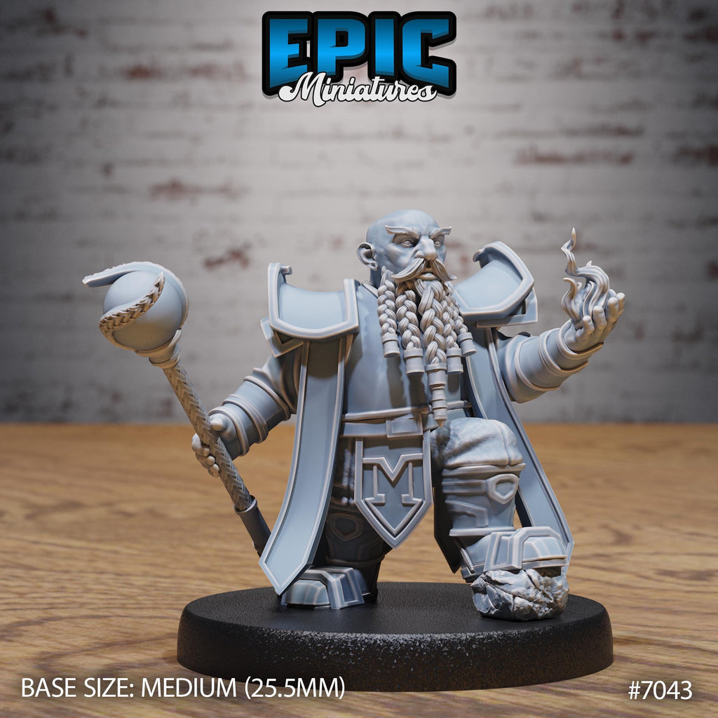 Dwarf Tribe Option #7043 front DND miniature Giants & Dwarfs 16k resin