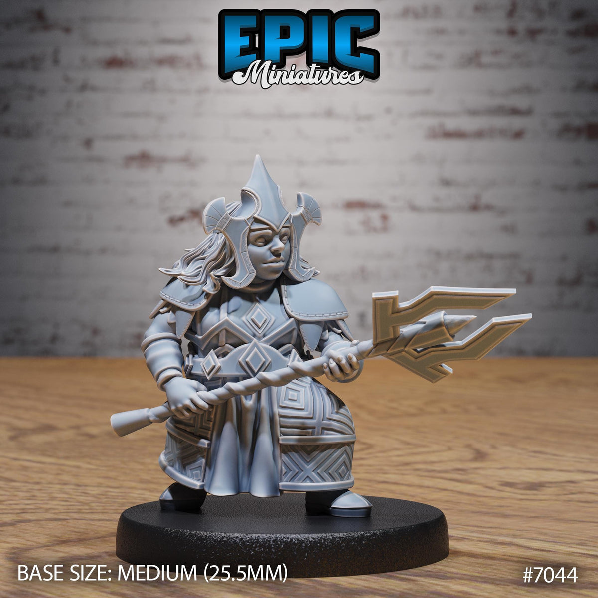 Dwarf Tribe Option #7044 front DND miniature Giants & Dwarfs 16k resin