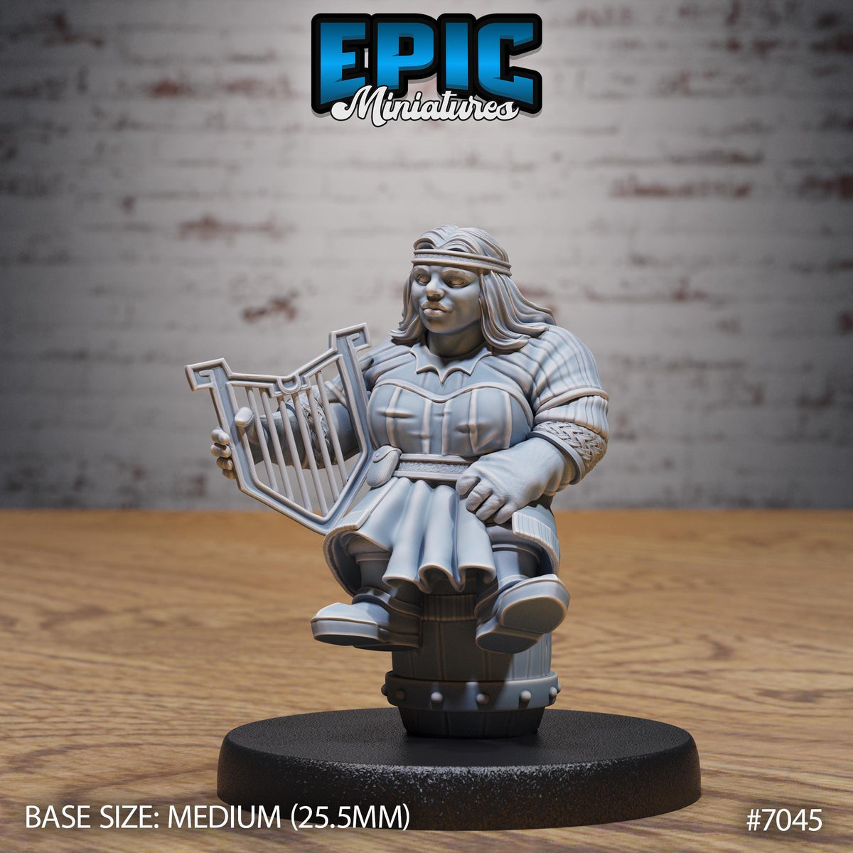 Dwarf Tribe Option #7045 front DND miniature Giants & Dwarfs 16k resin