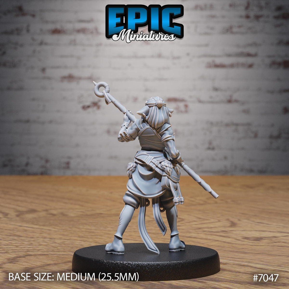 Furbolg Druid Option #7048 front DND miniature Giants & Dwarfs 16k resin