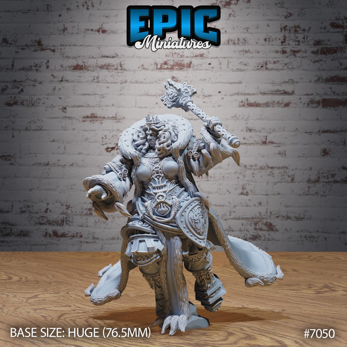 Fire Giantess Queen Option #7050 front DND miniature Giants & Dwarfs 16k resin