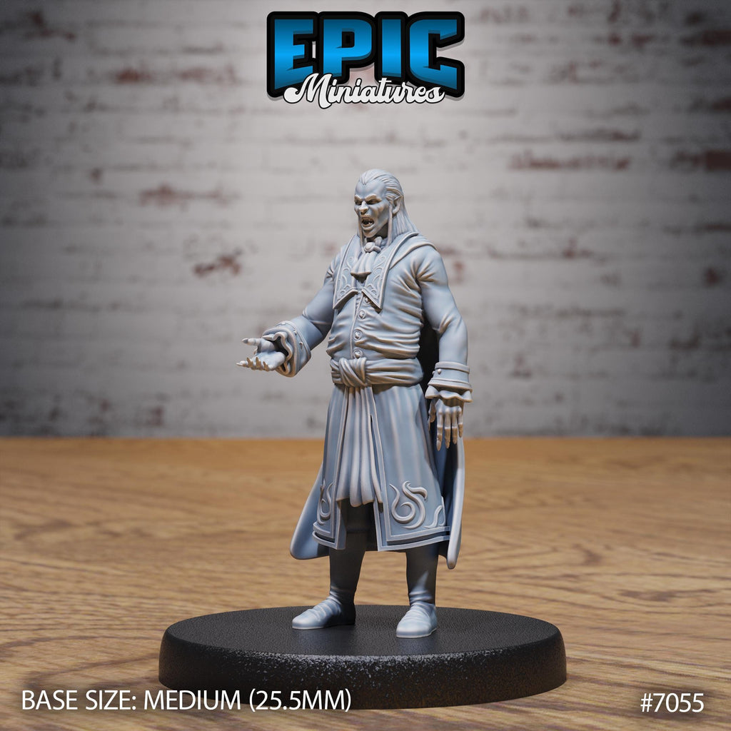 Vampire Classic Option #7055 front DND miniature Transylvania Adventure 16k resin
