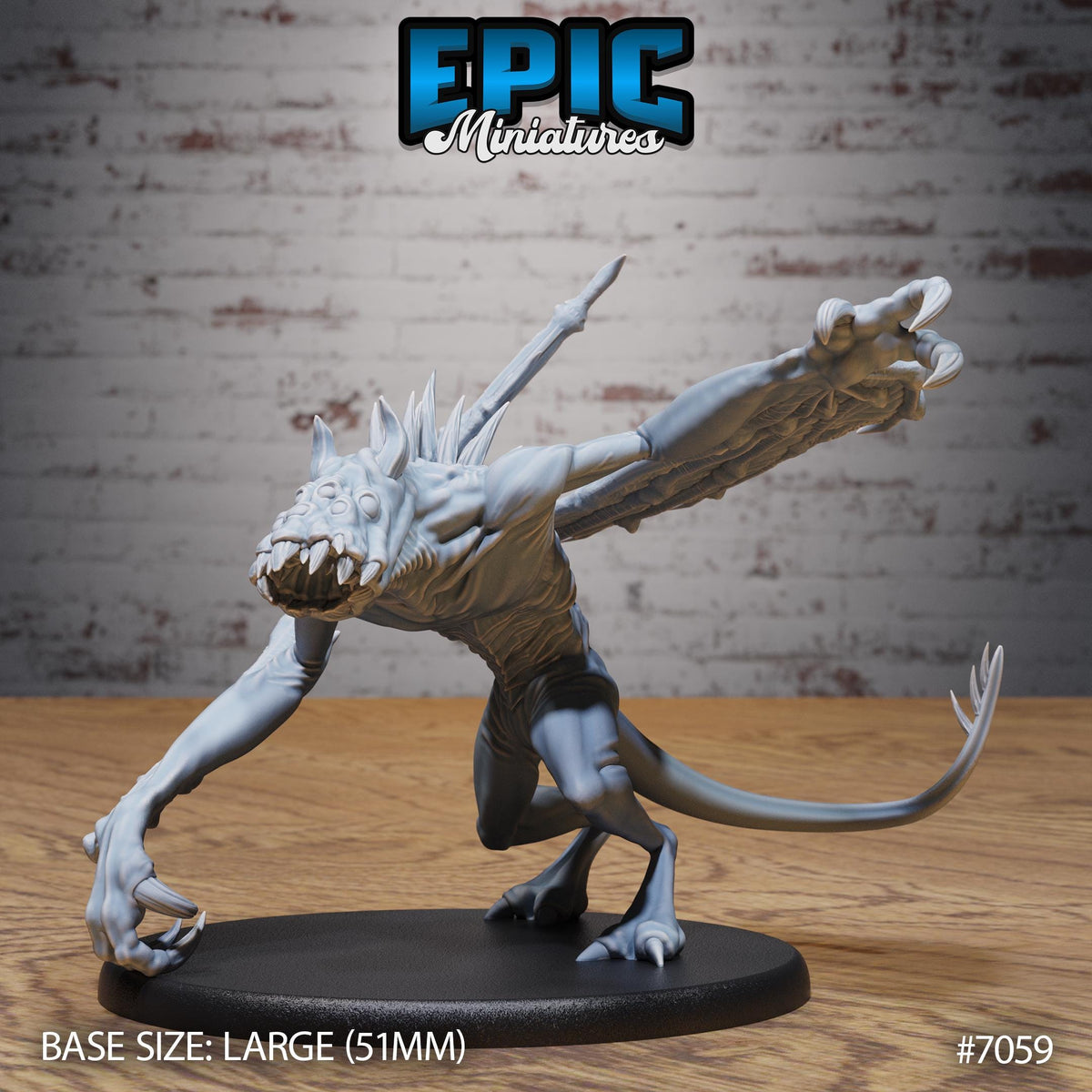 Lunar Bat Fiend Option #7059 front DND miniature Transylvania Adventure 16k resin