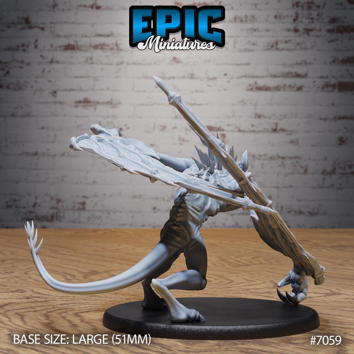 Lunar Bat Fiend Option #7059 back DND miniature Transylvania Adventure 16k resin