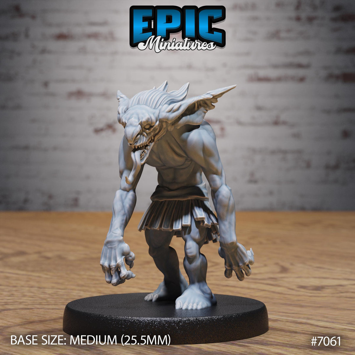 Bogie Ghoul Option #7061 front DND miniature Transylvania Adventure 16k resin