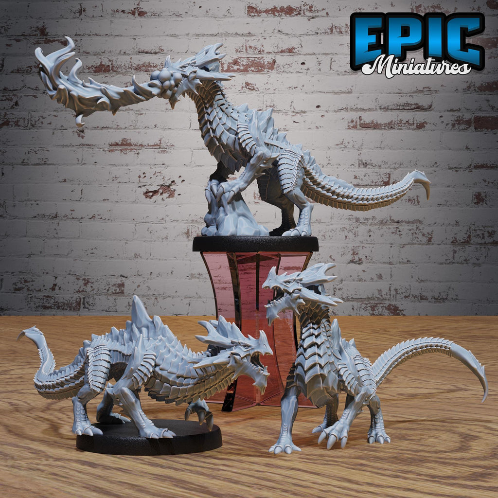 Obsidian Guard Drake 2 Set of 3 DND miniatures group photo Transylvania Adventure