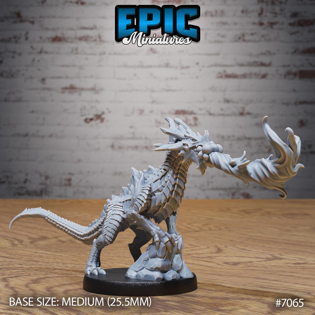 Obsidian Guard Drake 2 Option #7065 front DND miniature Transylvania Adventure 16k resin