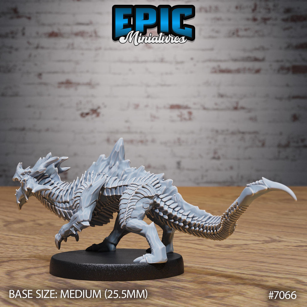 Obsidian Guard Drake 2 Option #7066 back DND miniature Transylvania Adventure 16k resin
