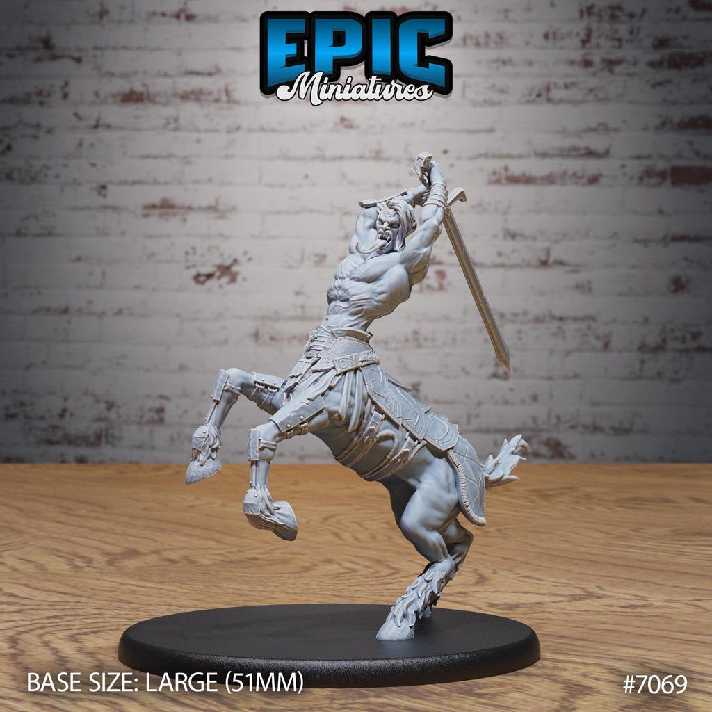 Centaur Vampire Option #7069 front DND miniature Transylvania Adventure 16k resin