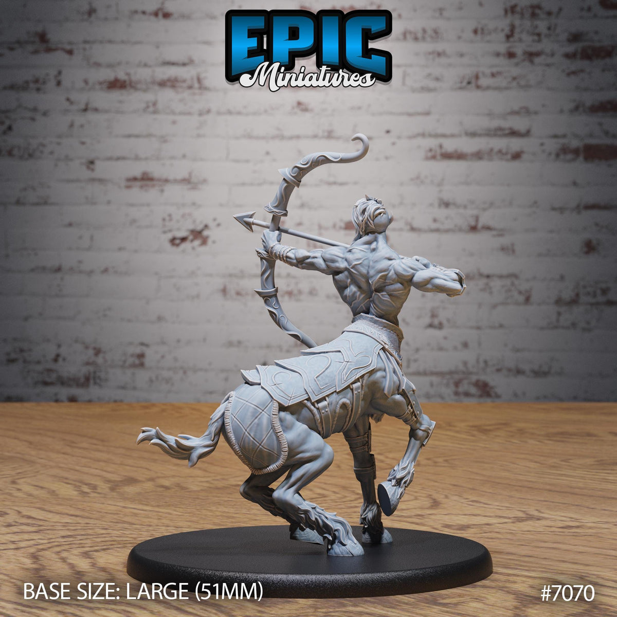Centaur Vampire Option #7070 back DND miniature Transylvania Adventure 16k resin