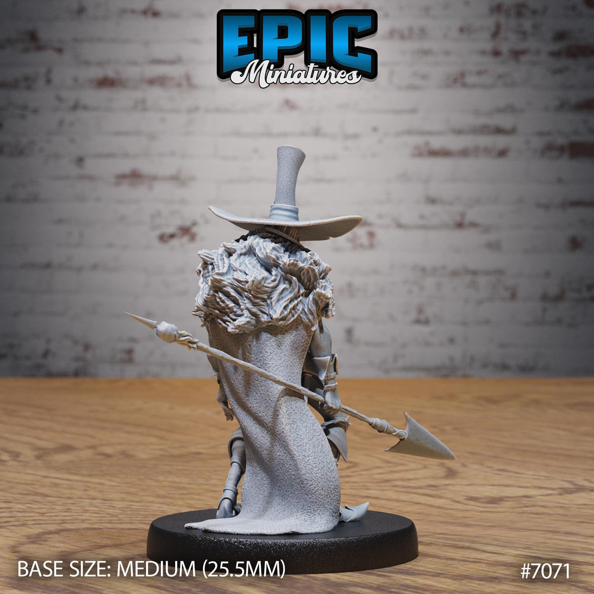 Grave Digger Option #7071 back DND miniature Transylvania Adventure 16k resin