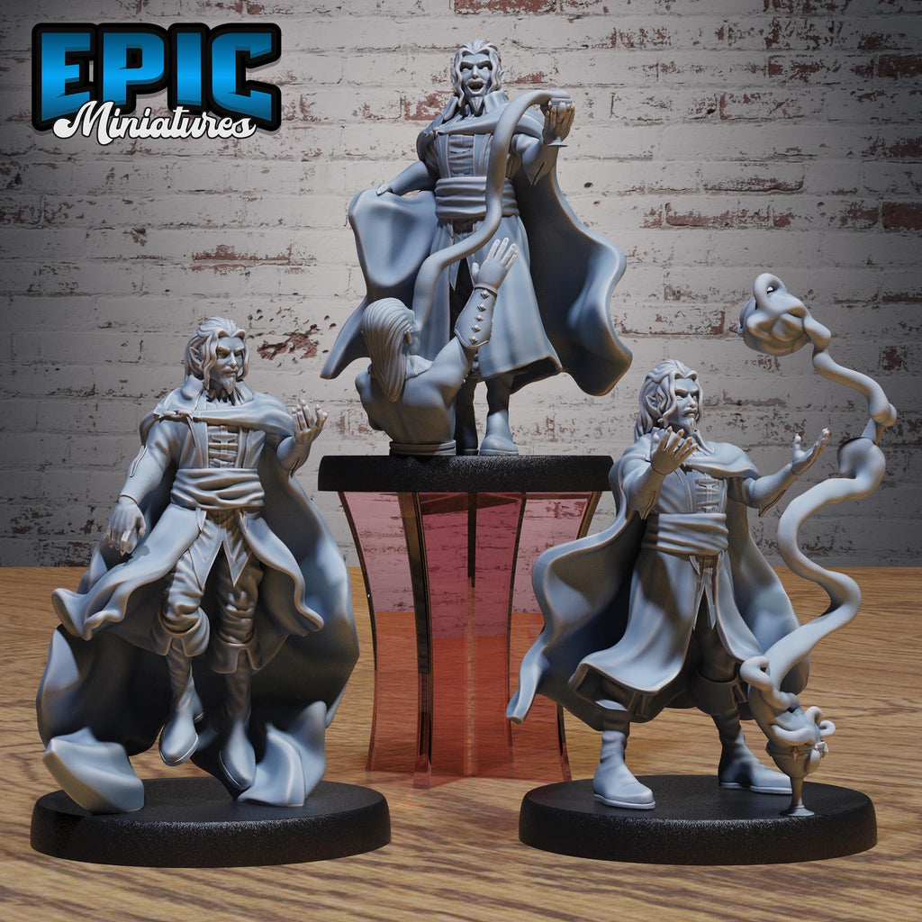 Vampire Blood Sorcerer Set of 3 DND miniatures group photo Transylvania Adventure