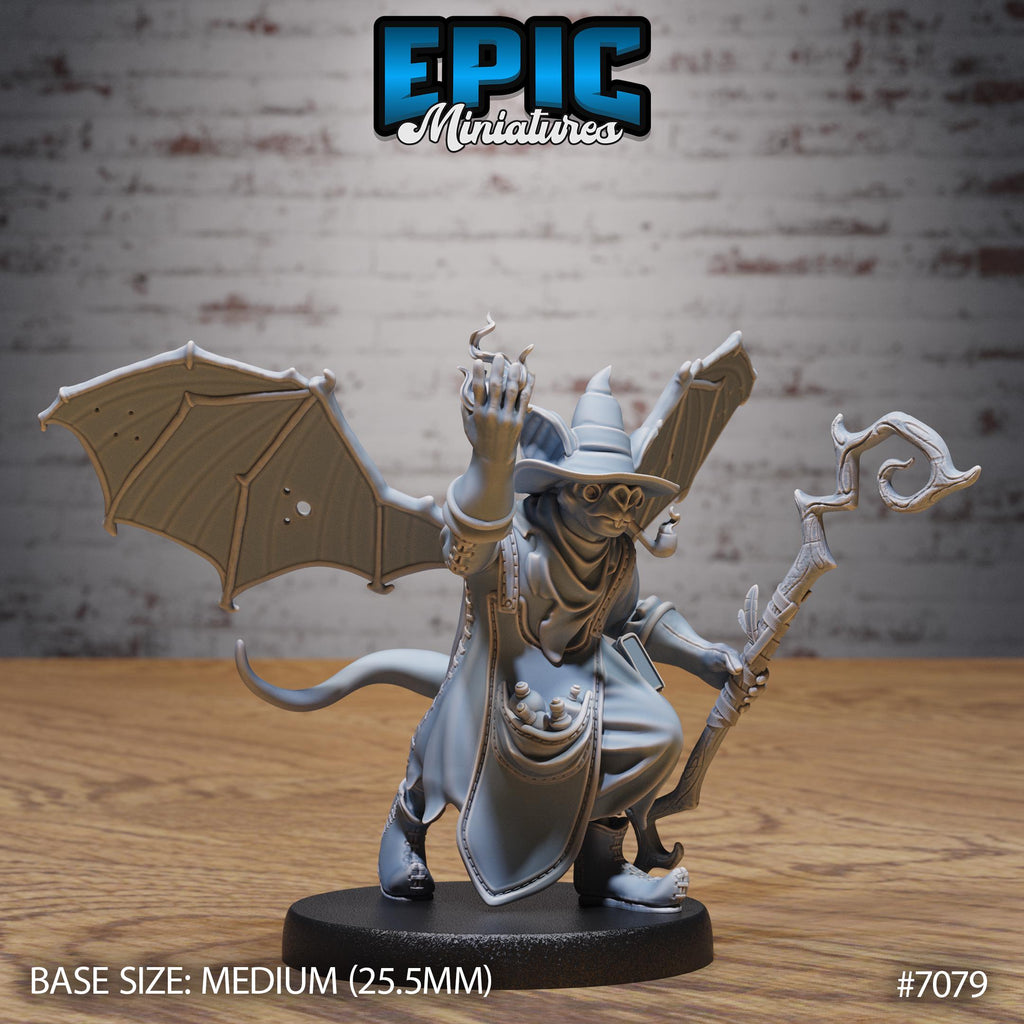 Bat Folk Option #7079 front DND miniature Transylvania Adventure 16k resin