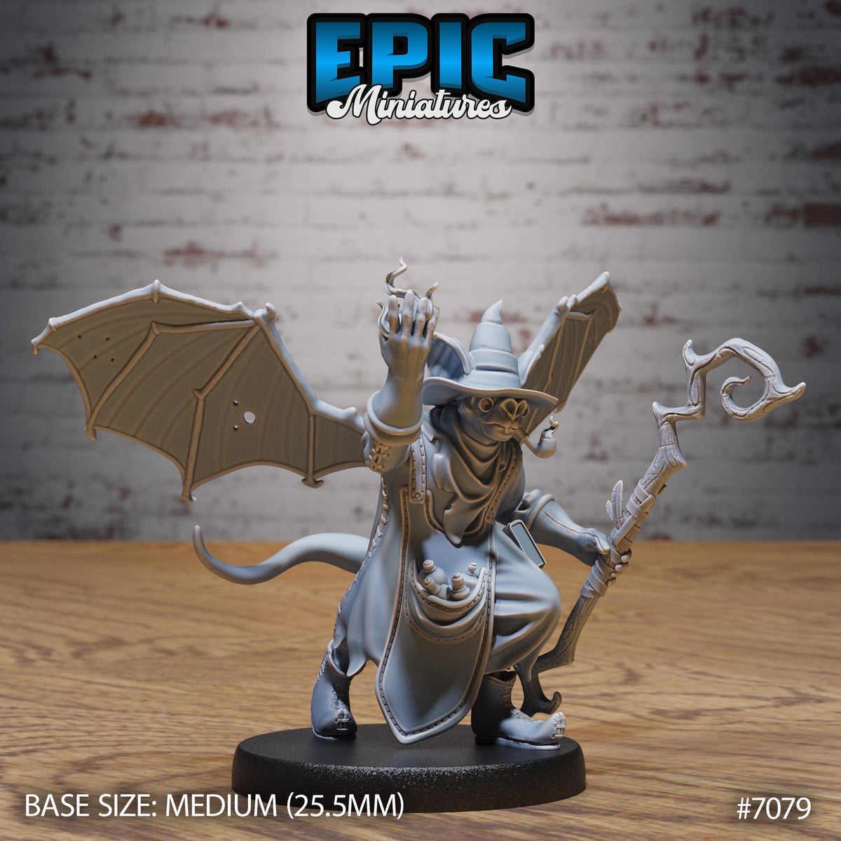 Bat Folk Option #7079 front DND miniature Transylvania Adventure 16k resin