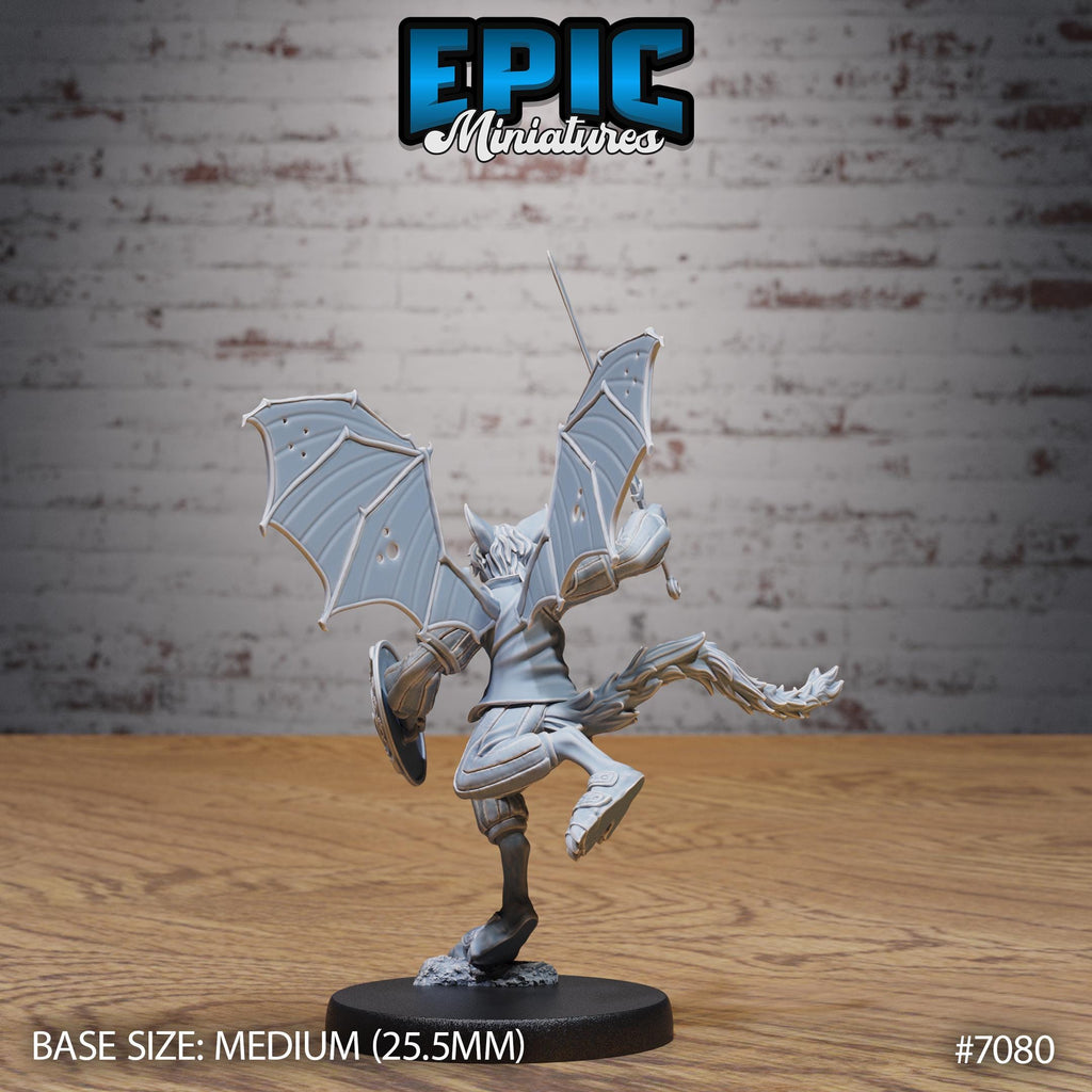 Bat Folk Option #7080 back DND miniature Transylvania Adventure 16k resin