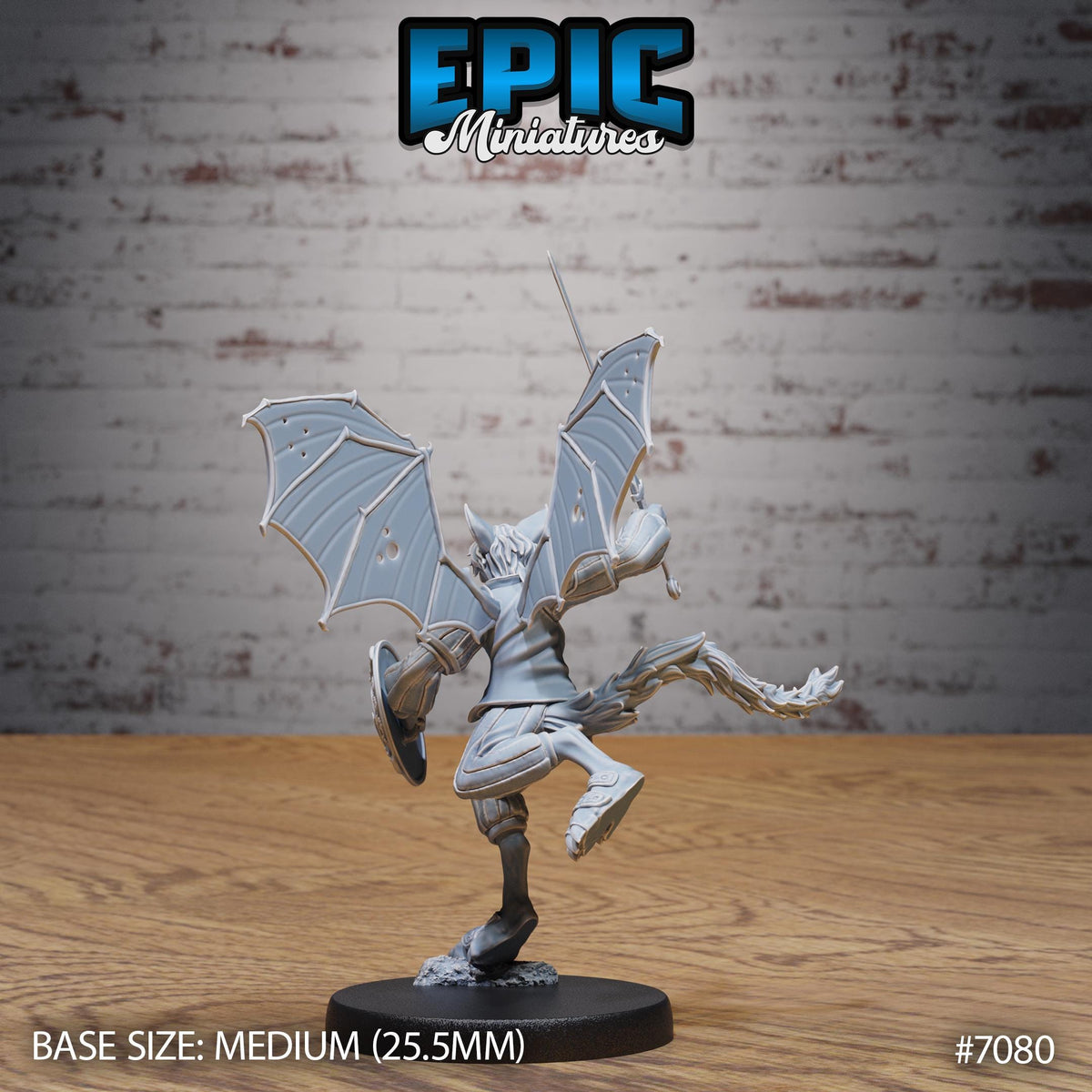 Bat Folk Option #7080 back DND miniature Transylvania Adventure 16k resin