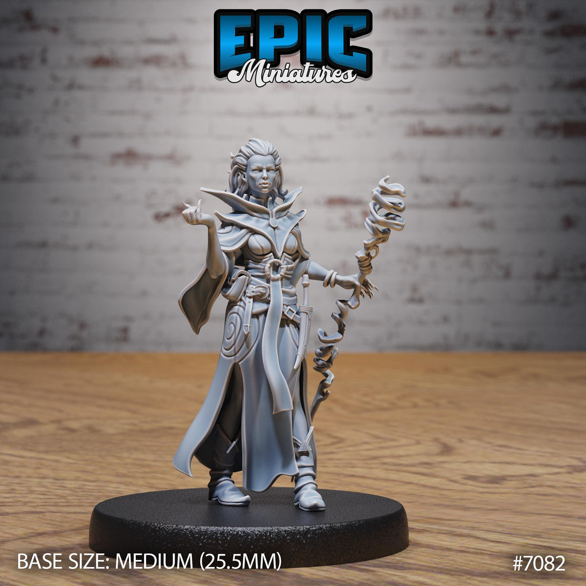 Vampire Sorceress Option #7082 front DND miniature Transylvania Adventure 16k resin
