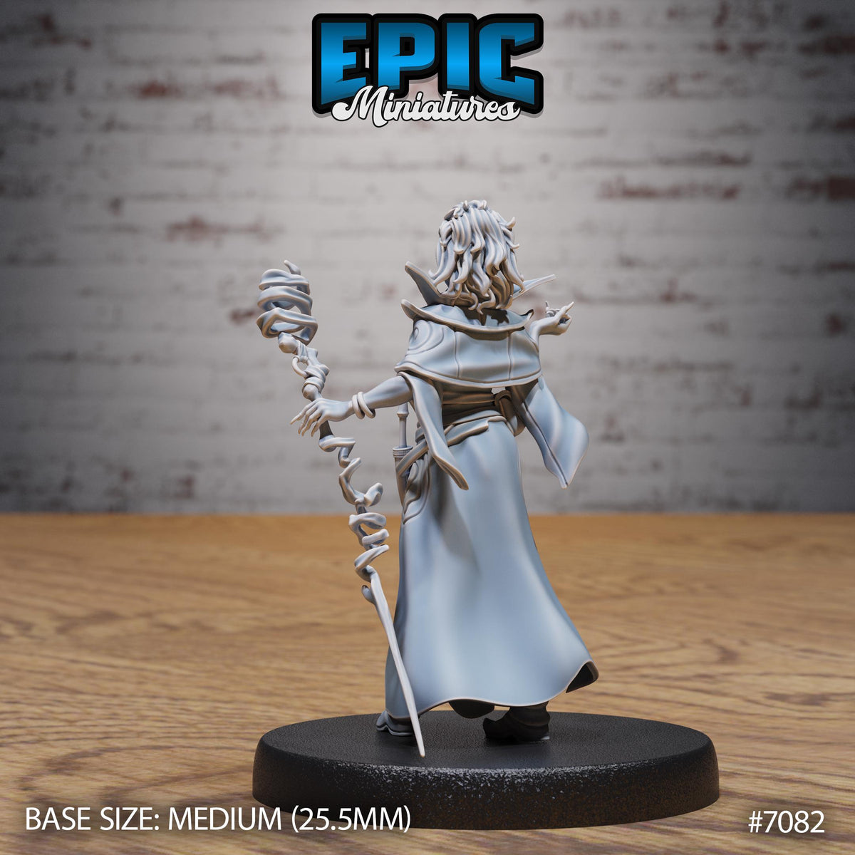 Vampire Sorceress Option #7082 back DND miniature Transylvania Adventure 16k resin