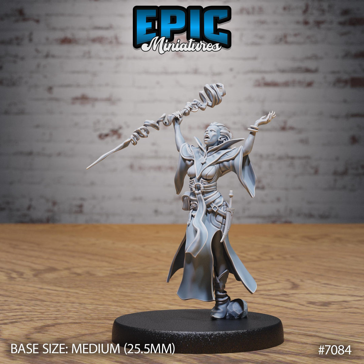 Vampire Sorceress Option #7084 front DND miniature Transylvania Adventure 16k resin