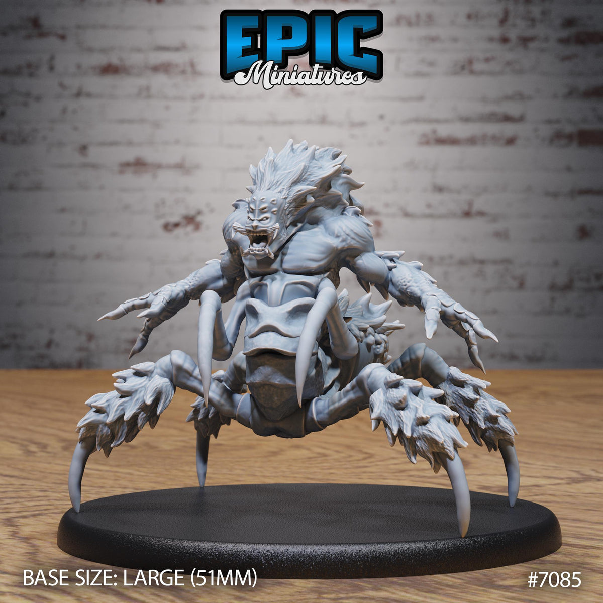Were Spider Option #7085 front DND miniature Transylvania Adventure 16k resin